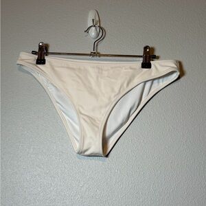like new Shade and Shore white cream bikini bottoms Size M